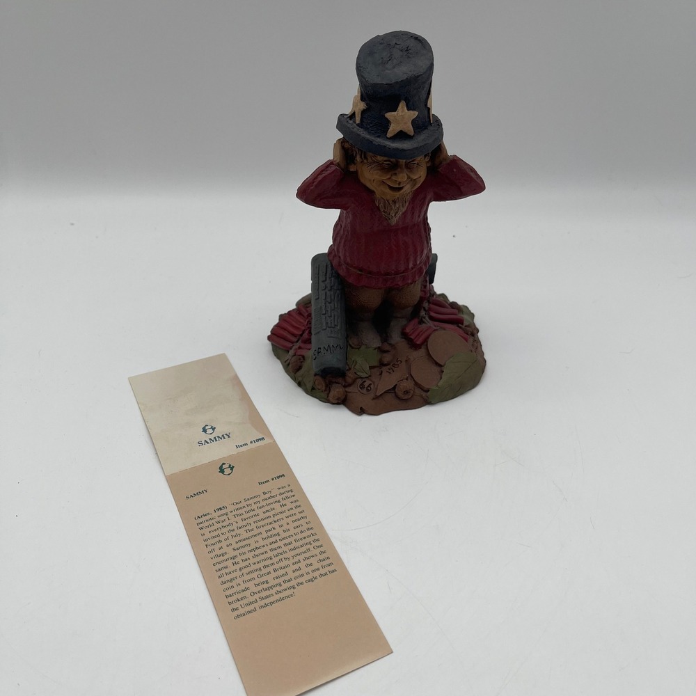 Tom Clark SIGNED Gnomes Sammy 1098  1985 Cairn Studio COA ORIGINAL BOX SALES TAG